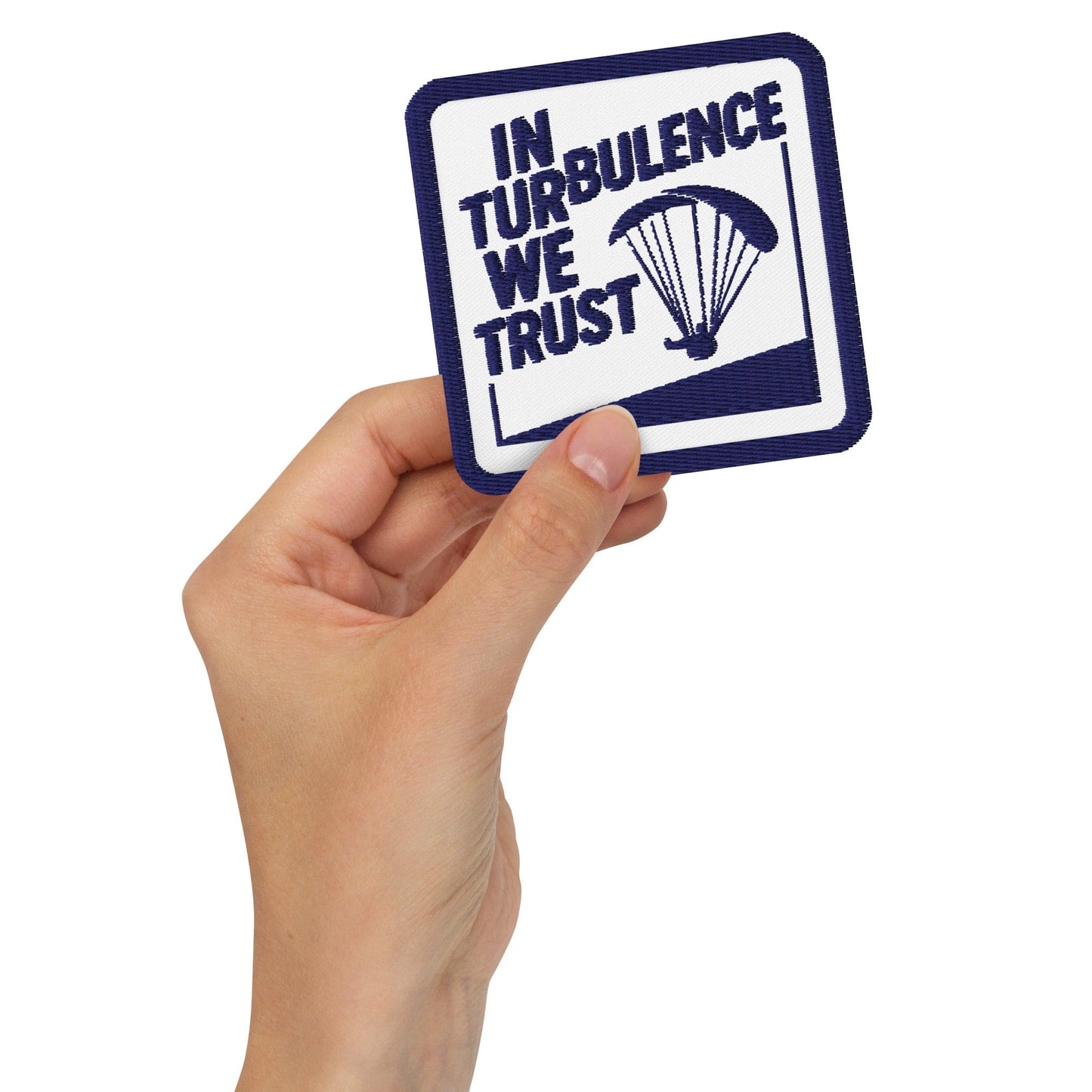 LAUNCH & FLIGHT CO. EMBROIDERY-PATCH In Turbulence We Trust Patch | Certified Bumpy Edition