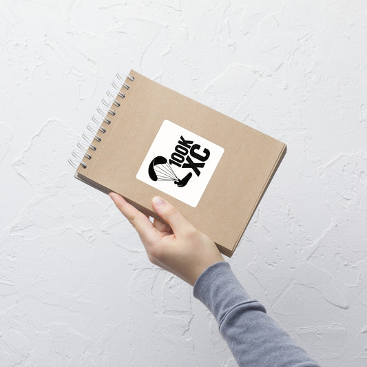 LAUNCH & FLIGHT CO. STICKER 4″×4″ 100K XC Sticker | Go Big or Glide Home