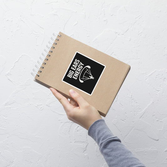 LAUNCH & FLIGHT CO. STICKER 4″×4″ BIG / EARS / ENERGY | Fold Tips, Not Standards