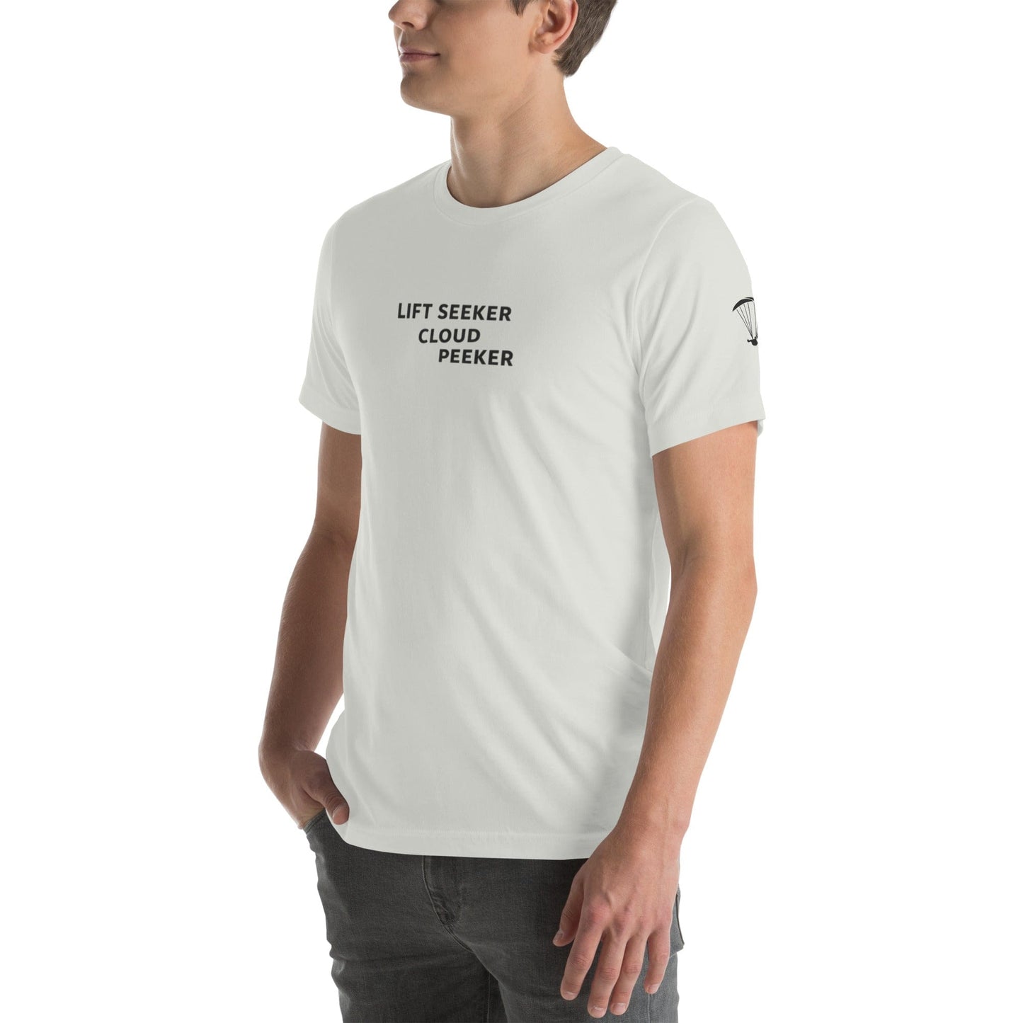 LAUNCH & FLIGHT CO. T-SHIRT Lift Seeker / Cloud Peeker Tee | For pilots who don’t stop climbing when the ridge ends