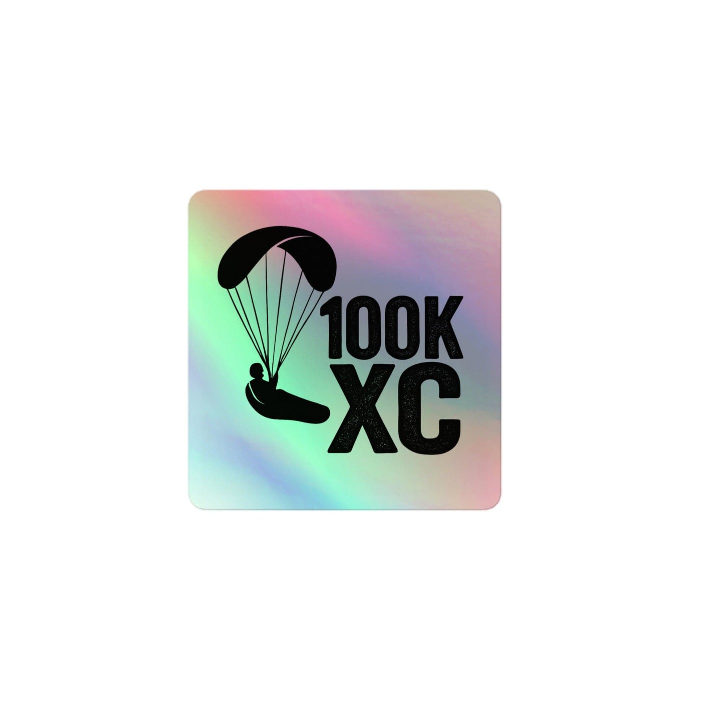 LAUNCH & FLIGHT CO. 3″×3″ 100K XC Holographic Sticker | Shine Like You Fly