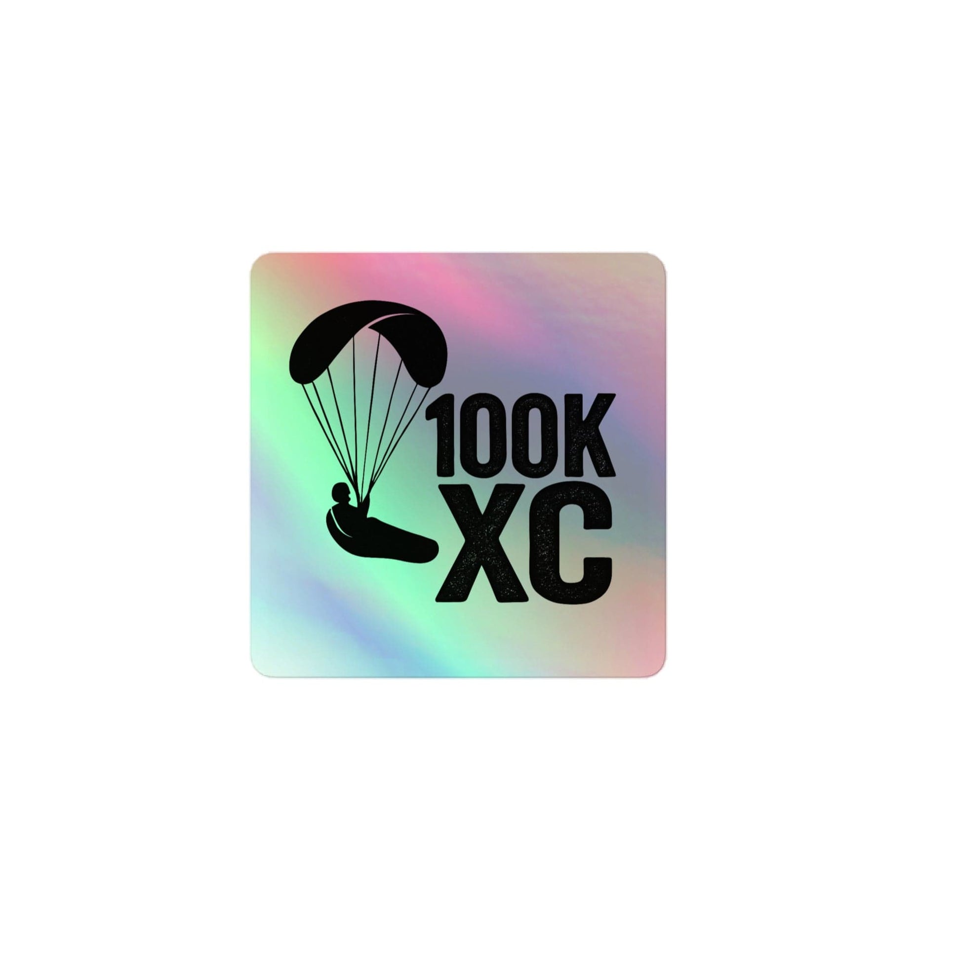 LAUNCH & FLIGHT CO. 3″×3″ 100K XC Holographic Sticker | Shine Like You Fly