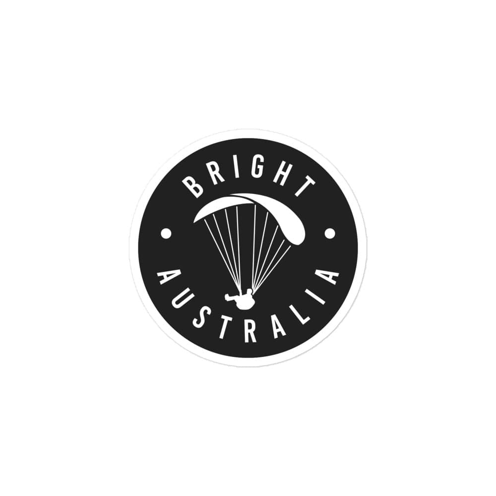 Launch & Flight Co. 3″×3″ Bright | Night Glide – Black Vinyl Sticker
