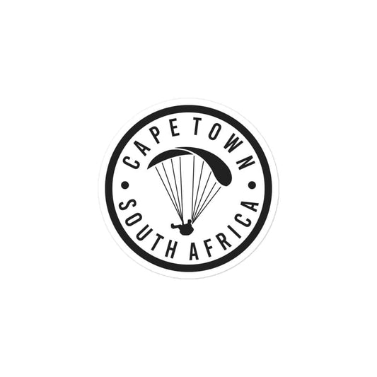 Launch & Flight Co. 3″×3″ Cape Town | Ocean Glide – White Edition Sticker