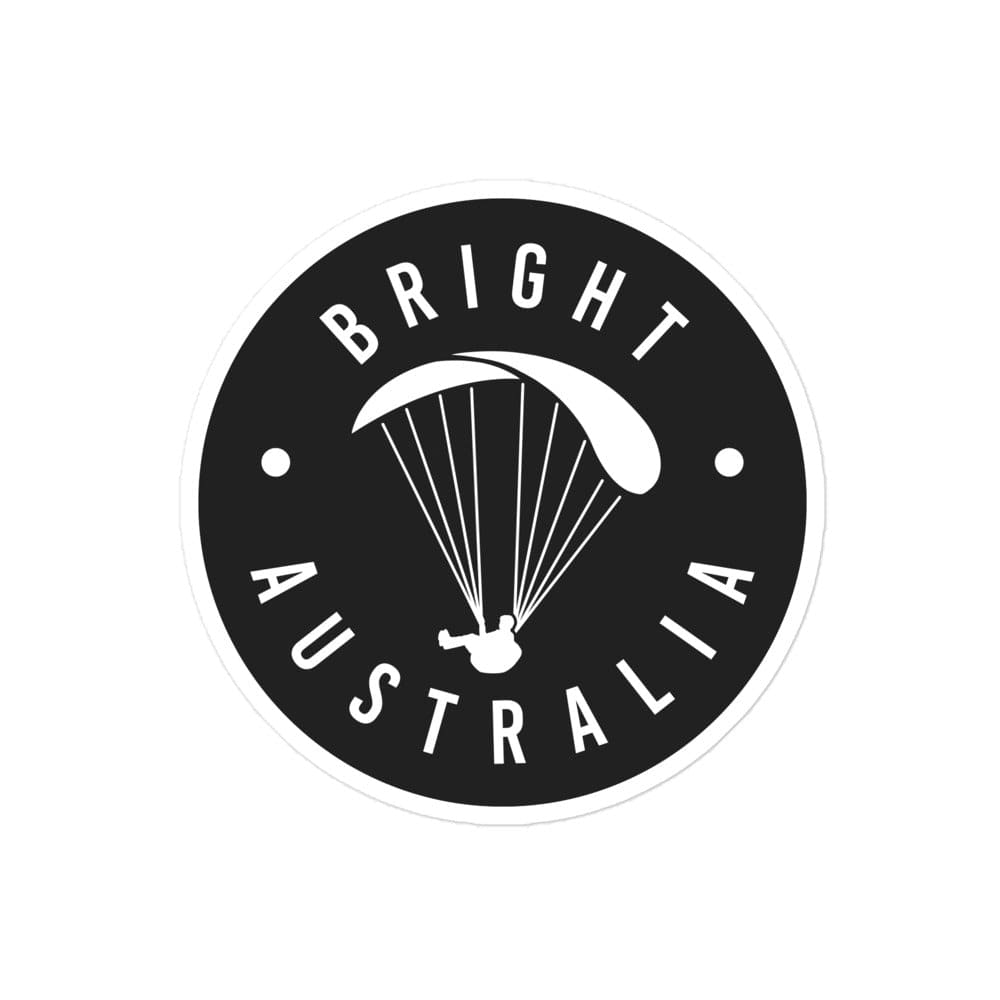 Launch & Flight Co. 4″×4″ Bright | Night Glide – Black Vinyl Sticker