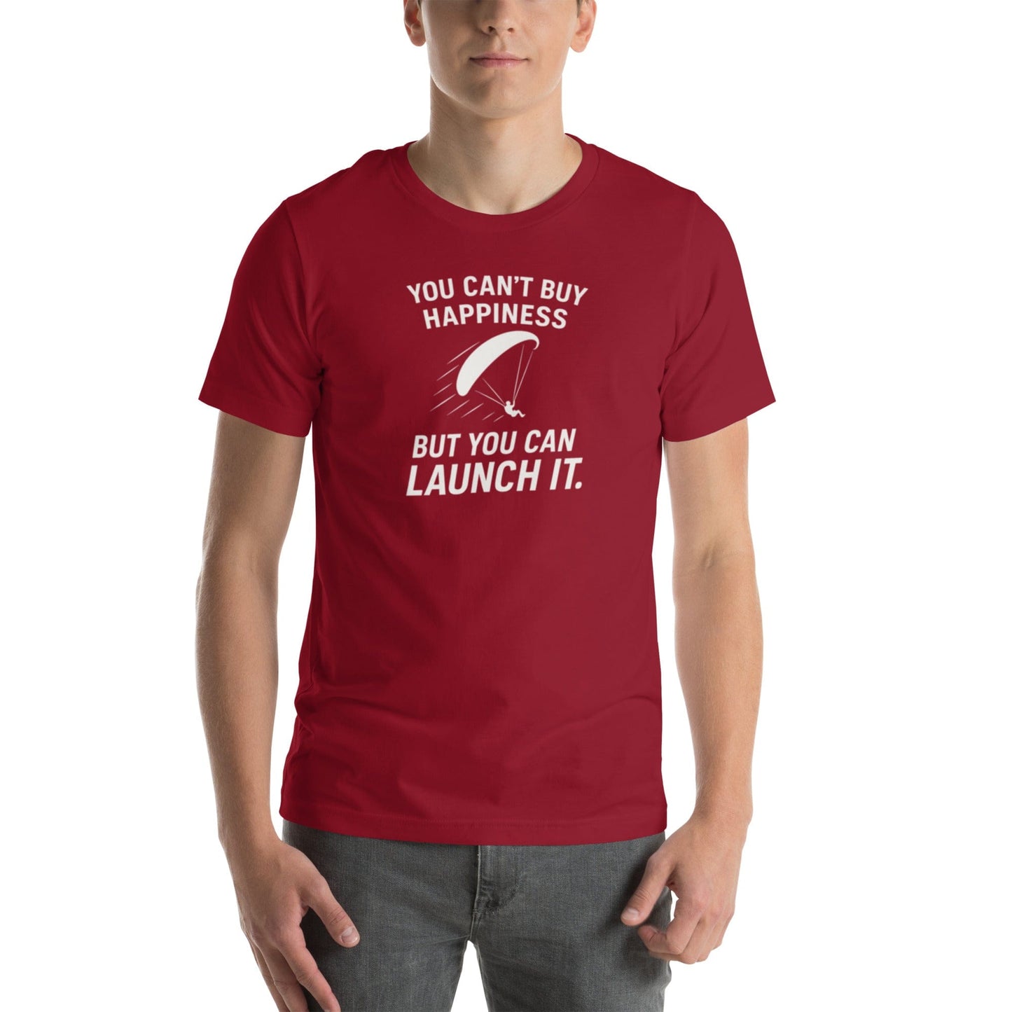LAUNCH & FLIGHT CO. Cardinal / XS You Can’t Buy Happiness (But You Can Launch It) | The Altitude Adjustment Tee