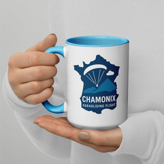 LAUNCH & FLIGHT CO. Chamonix Paragliding Mug | 15 oz Pilot Coffee Cup