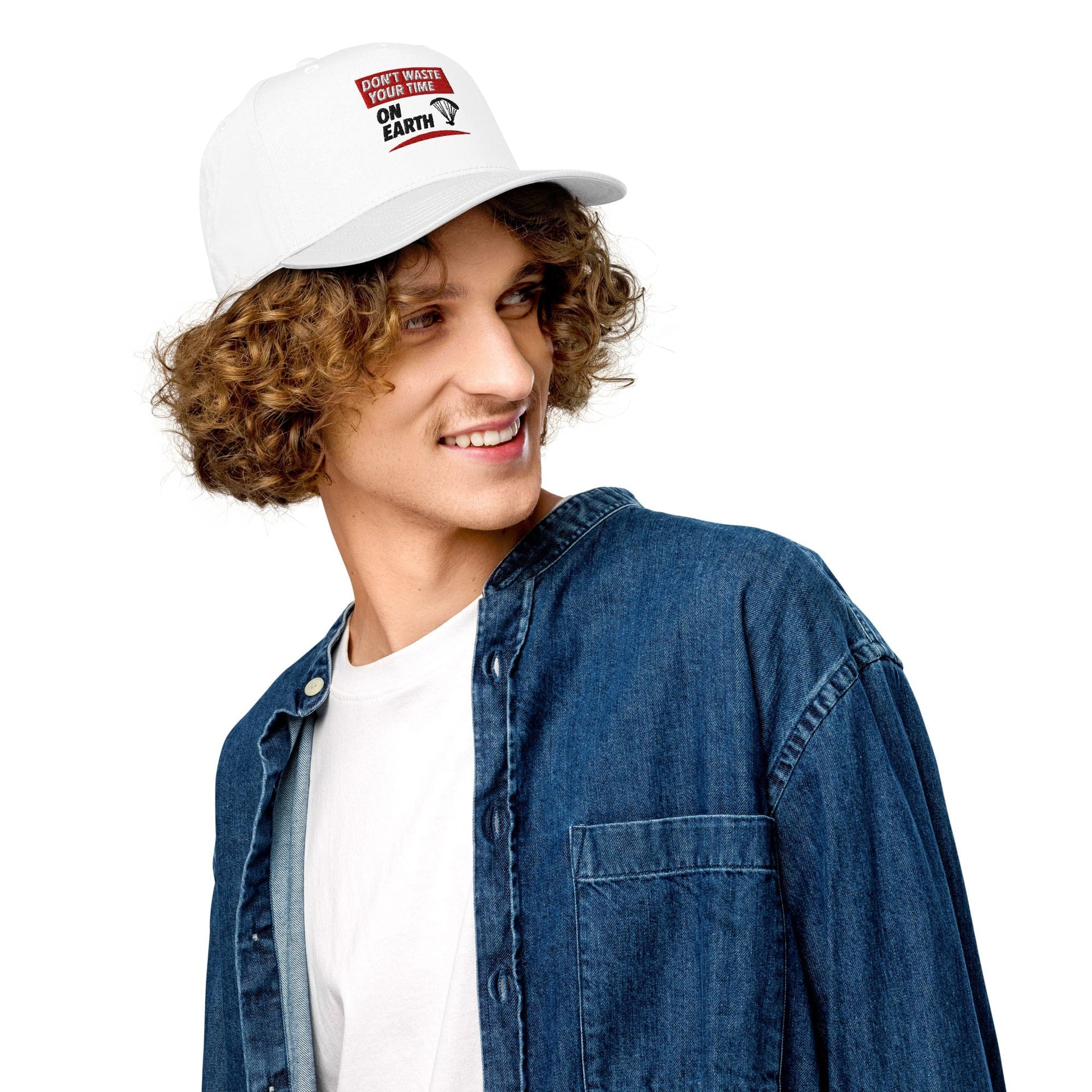 LAUNCH & FLIGHT CO. EMBROIDERY Don’t Waste Your Time on Earth | Keep Your Head in the Game