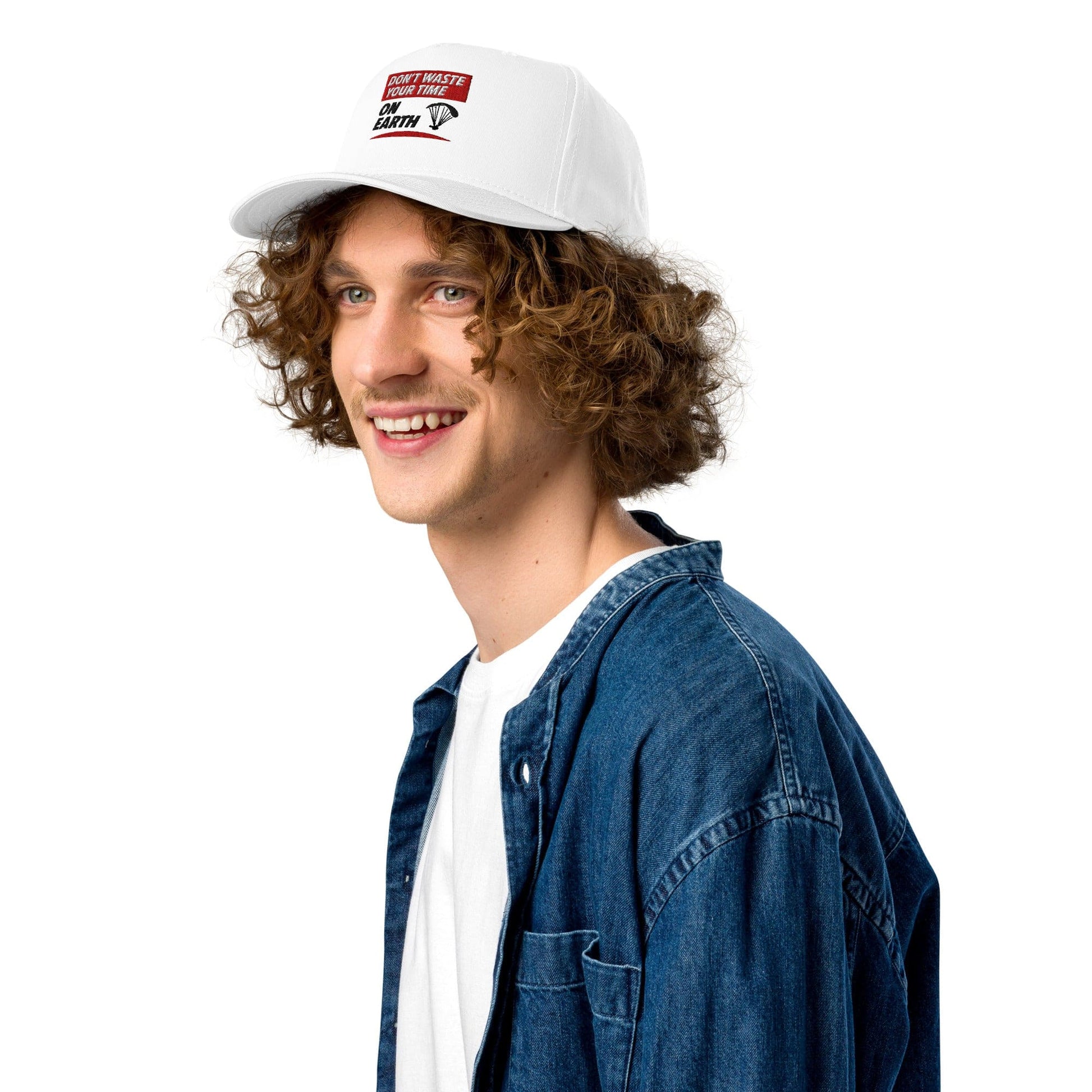 LAUNCH & FLIGHT CO. EMBROIDERY Don’t Waste Your Time on Earth | Keep Your Head in the Game