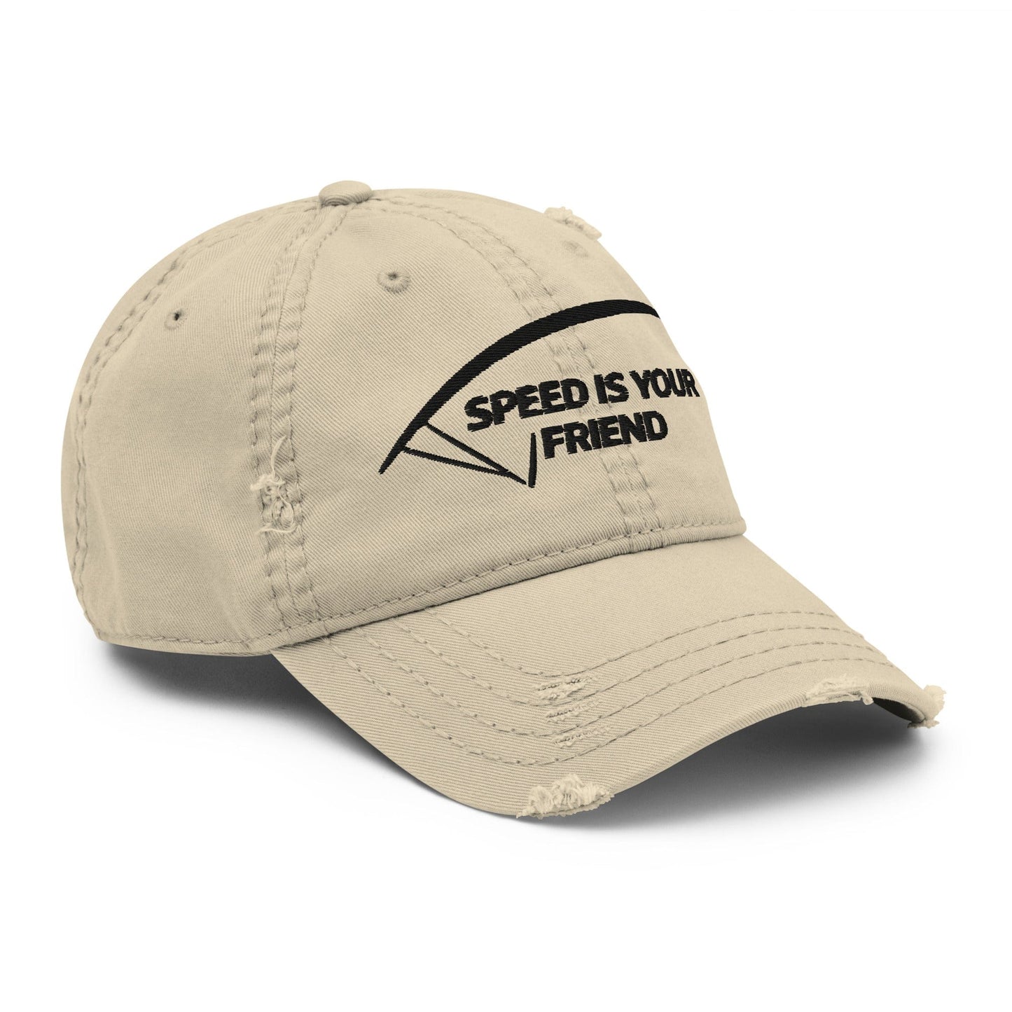 LAUNCH & FLIGHT CO. EMBROIDERY Khaki Speed Is Your Friend | Trim Fast, Think Slow