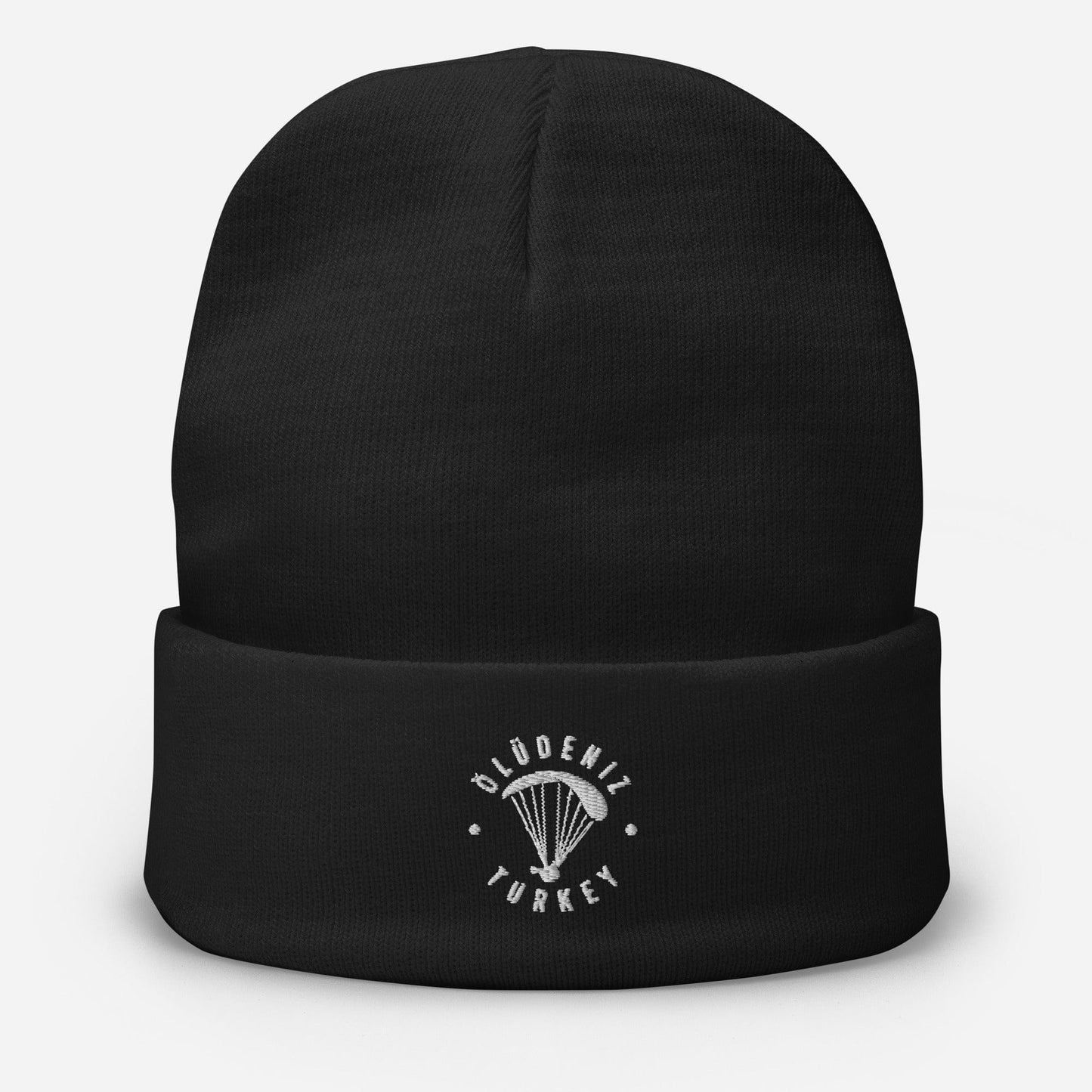 LAUNCH & FLIGHT CO. EMBROIDERY Ölüdeniz Beanie | Paragliding Embroidered Hat