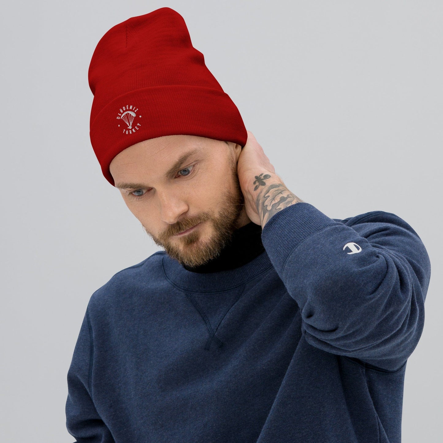 LAUNCH & FLIGHT CO. EMBROIDERY Ölüdeniz Beanie | Paragliding Embroidered Hat