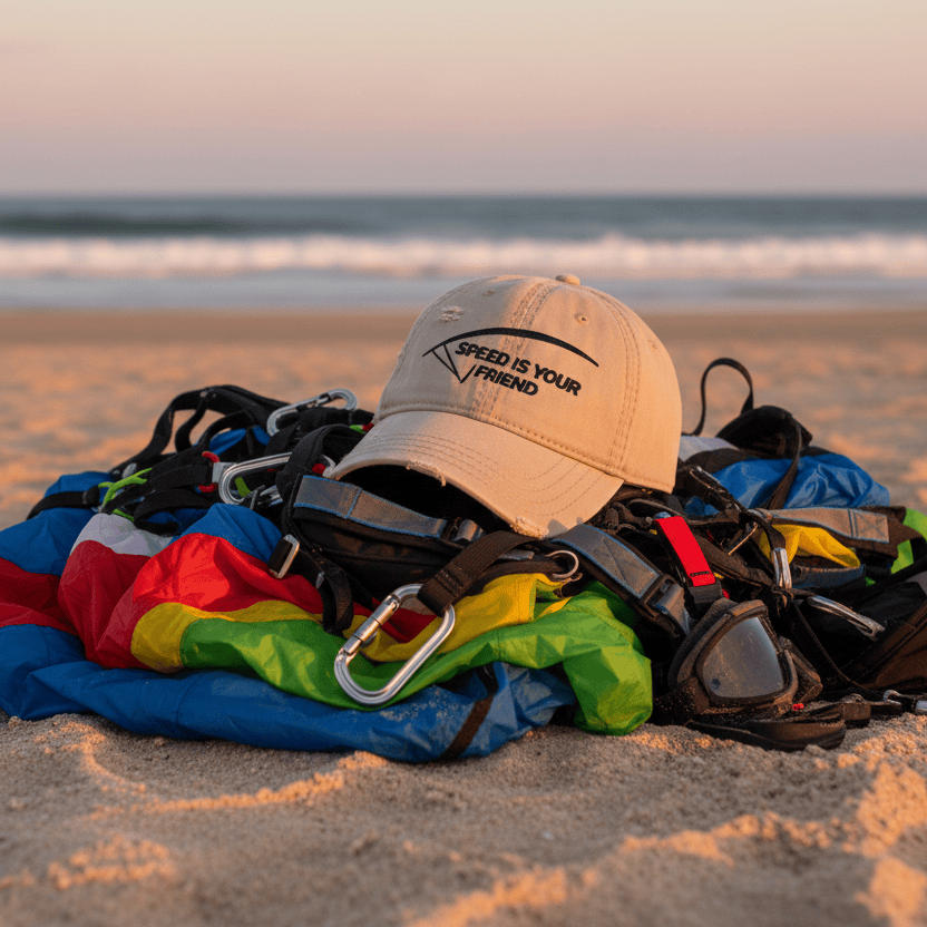 LAUNCH & FLIGHT CO. EMBROIDERY Speed Is Your Friend | Trim Fast, Think Slow