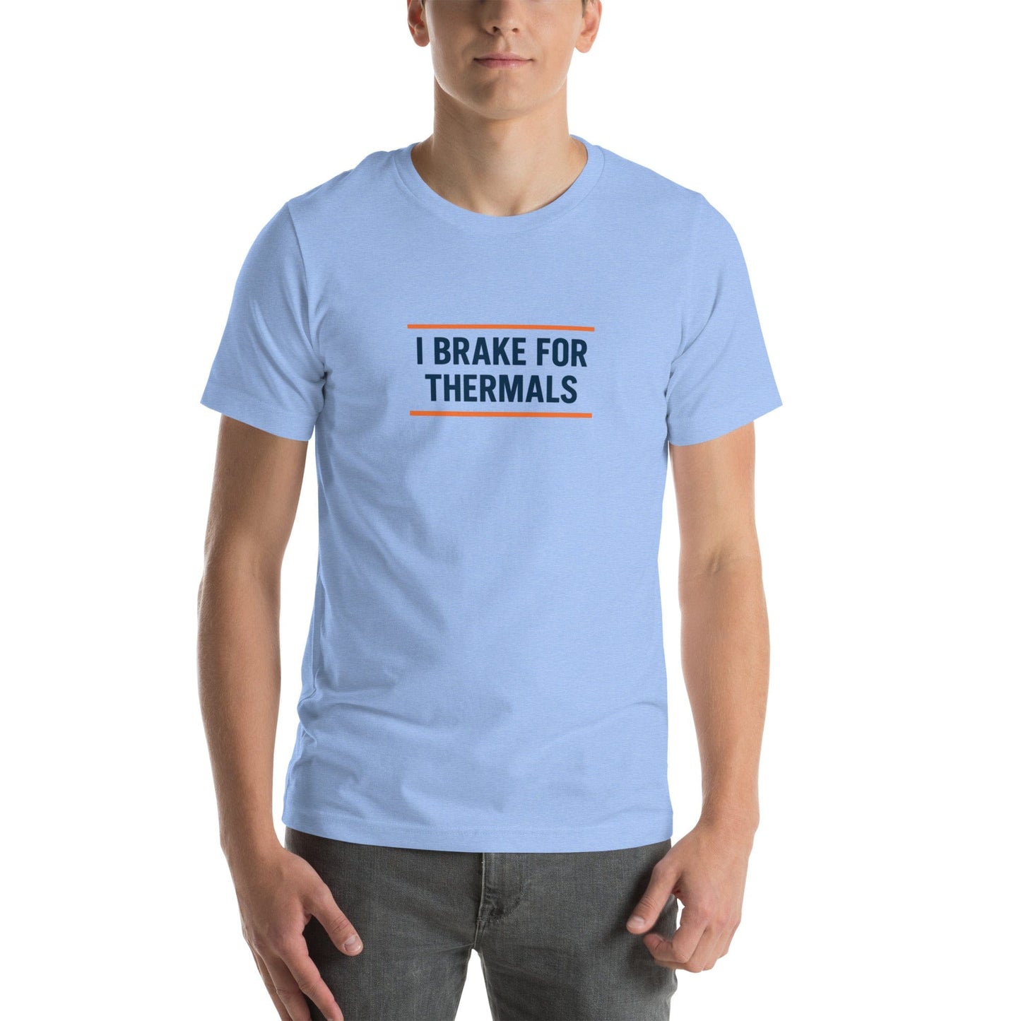 LAUNCH & FLIGHT CO. Heather Carolina Blue / XS I Brake for Thermals | Timing Is Everything