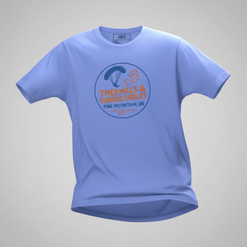 LAUNCH & FLIGHT CO. Heather Columbia Blue / XS Thermals & Dubious Choices | Desert Decisions Dept.