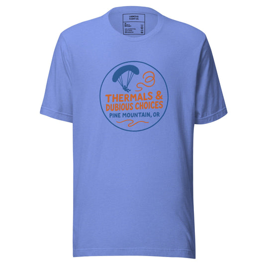 LAUNCH & FLIGHT CO. Heather Columbia Blue / XS Thermals & Dubious Choices | Desert Decisions Dept.
