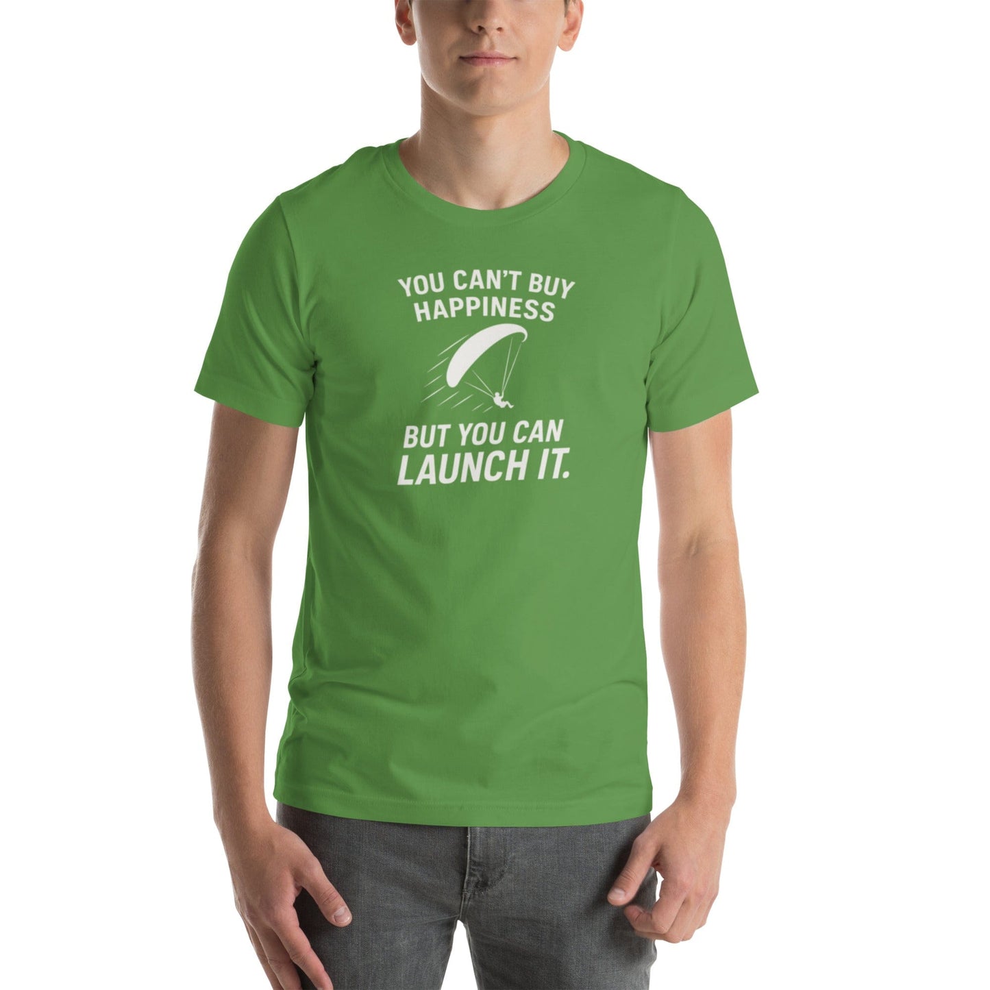 LAUNCH & FLIGHT CO. Leaf / S You Can’t Buy Happiness (But You Can Launch It) | The Altitude Adjustment Tee