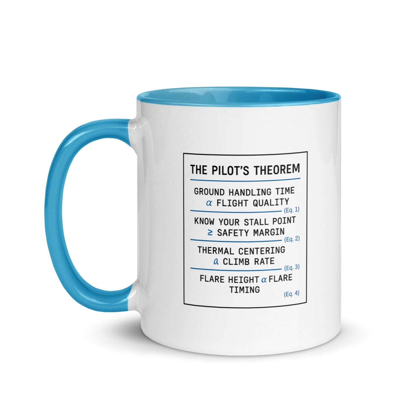 LAUNCH & FLIGHT CO. MUG Pilot’s Theorem Mug | Fuel for Thought (and Flight)