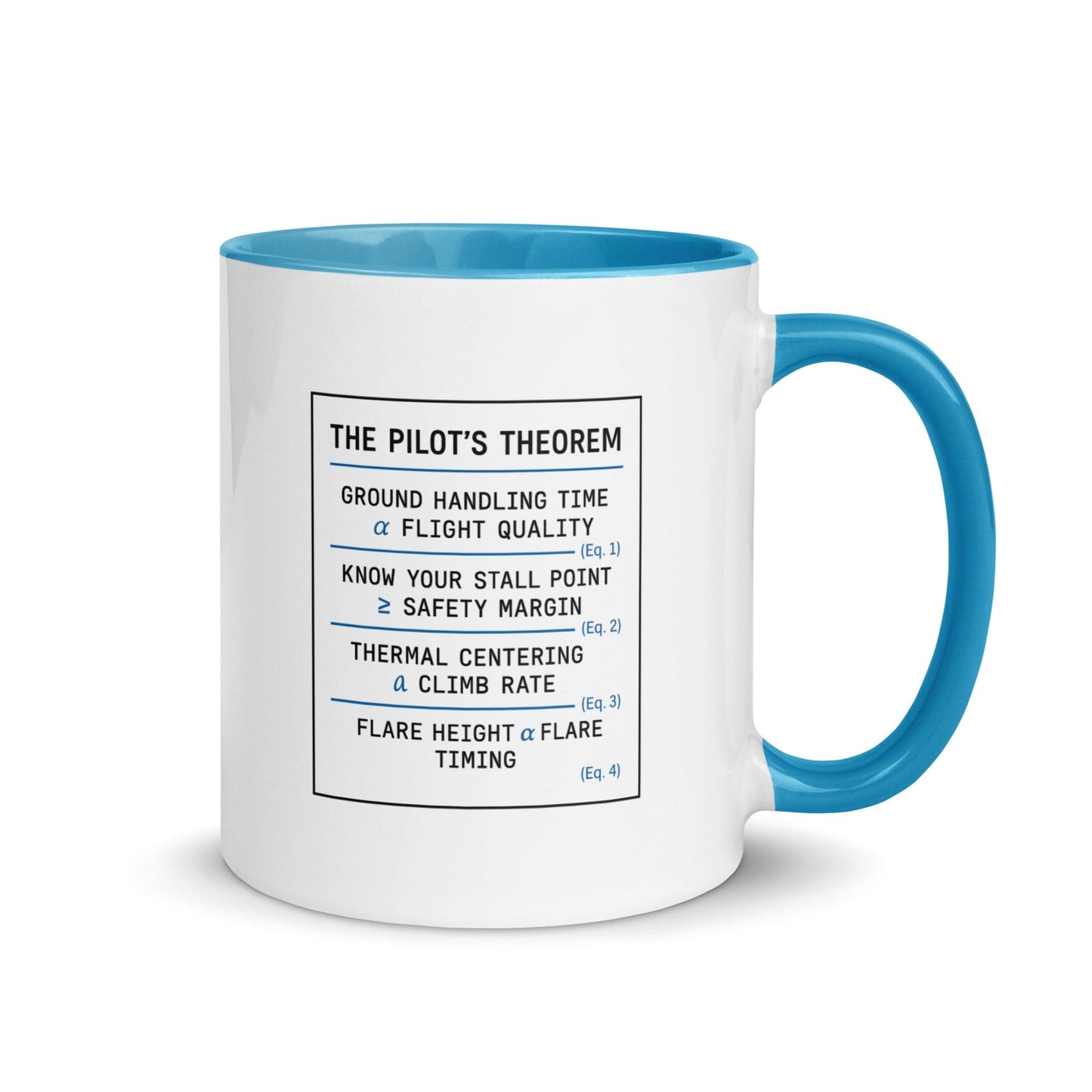 LAUNCH & FLIGHT CO. MUG Pilot’s Theorem Mug | Fuel for Thought (and Flight)