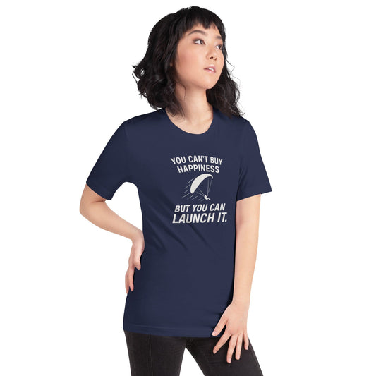 LAUNCH & FLIGHT CO. Navy / XS You Can’t Buy Happiness (But You Can Launch It) | The Altitude Adjustment Tee