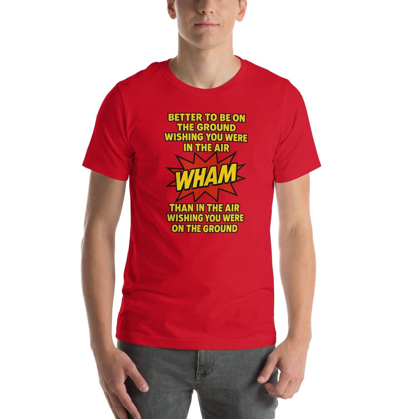 LAUNCH & FLIGHT CO. Red / XS Ground Wishes / Air Regrets | WHAM! Tee