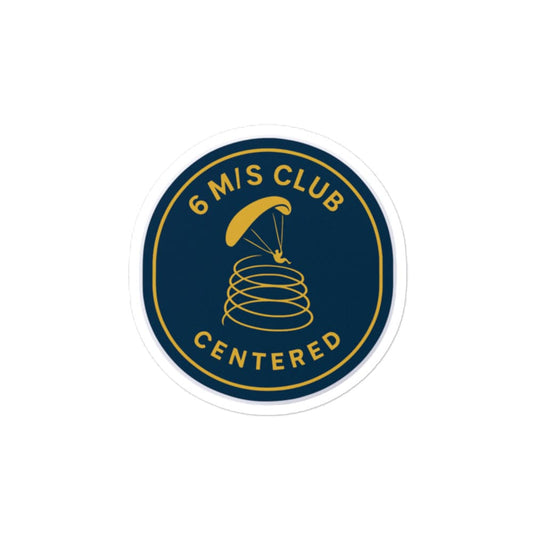 LAUNCH & FLIGHT CO. STICKER 4″×4″ 6 m/s Club | When Altitude Happens Fast