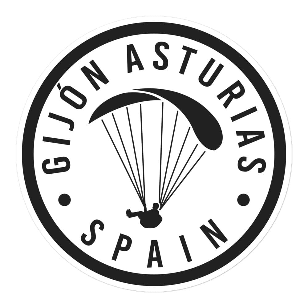Launch & Flight Co. Sticker 5.5″×5.5″ Gijón, Asturias | Proof You Flew the Atlantic Edge