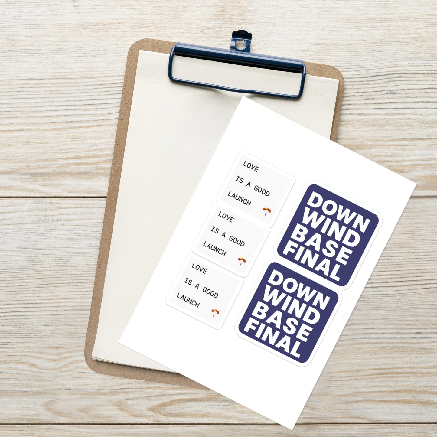 LAUNCH & FLIGHT CO. STICKER Good Launches/Landings Sticker Sheet