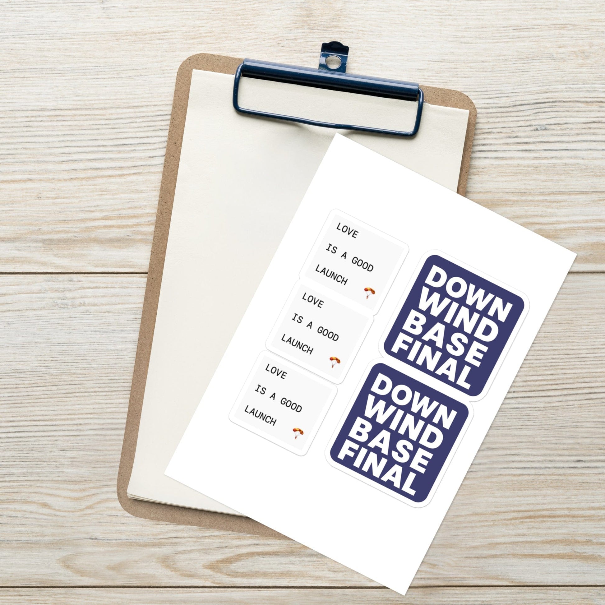 LAUNCH & FLIGHT CO. STICKER Good Launches/Landings Sticker Sheet