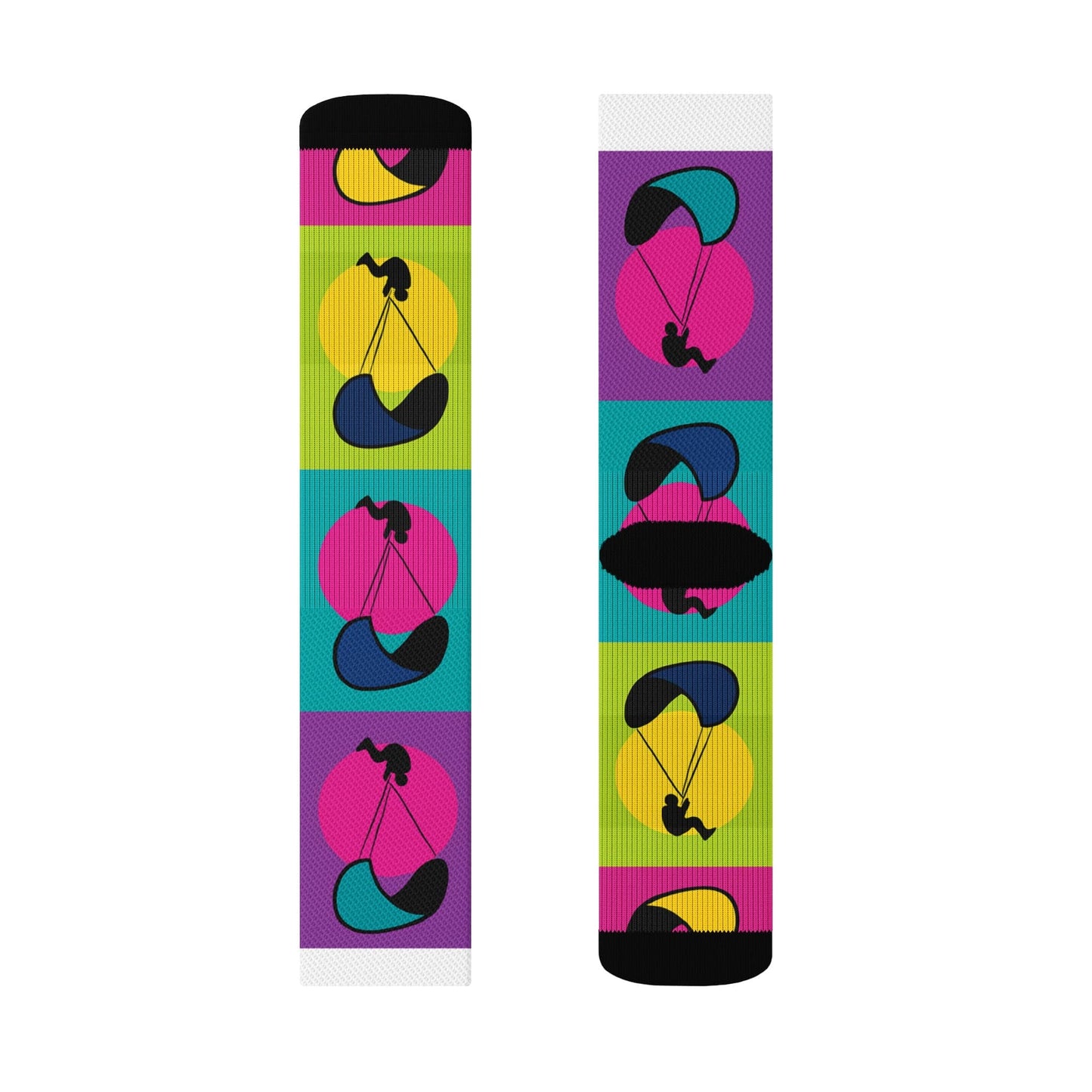 LAUNCH & FLIGHT CO. SUBLIMATION L “Pop Flight” Crew Socks