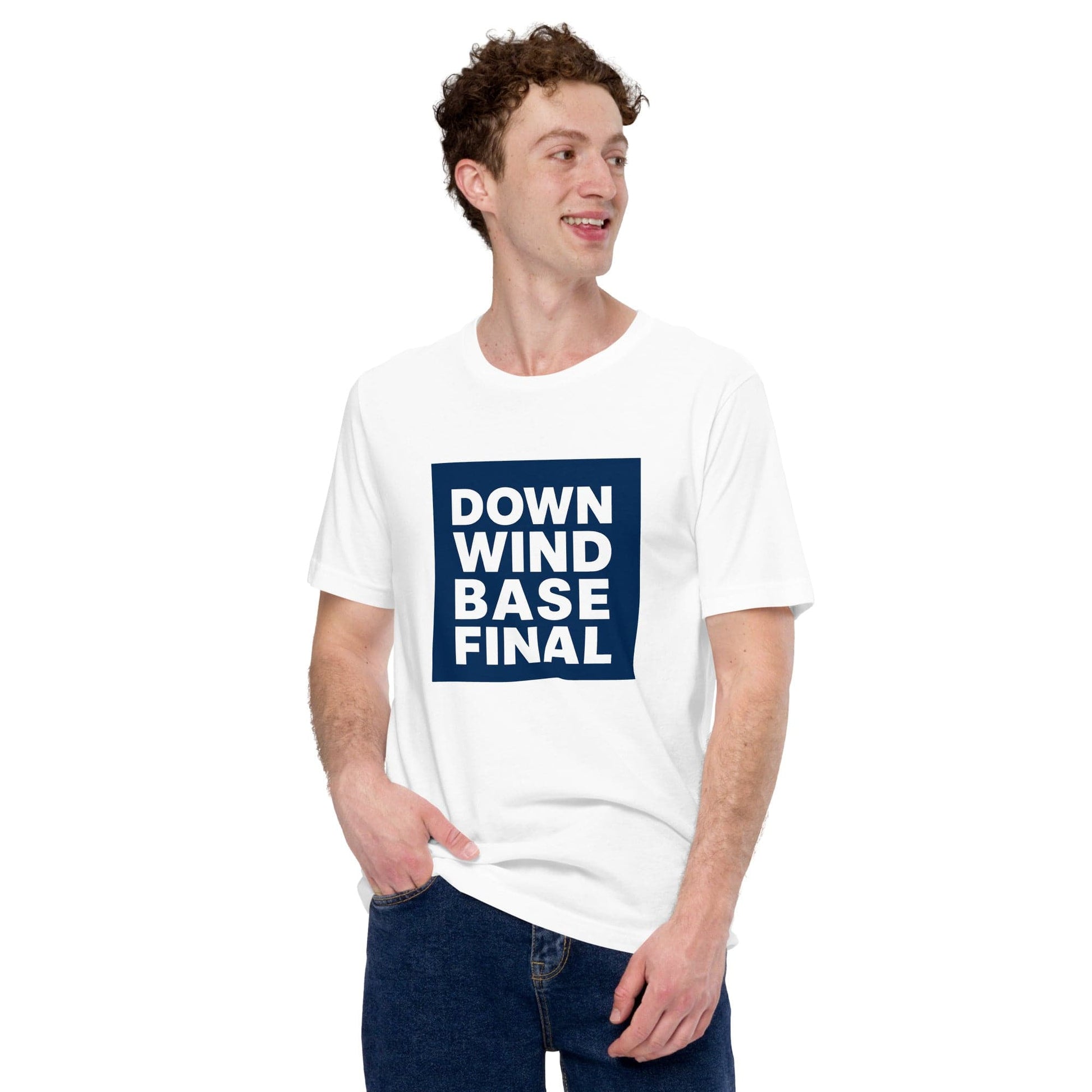 LAUNCH & FLIGHT CO. T-SHIRT Downwind • Base • Final | Where Good Landings Begin