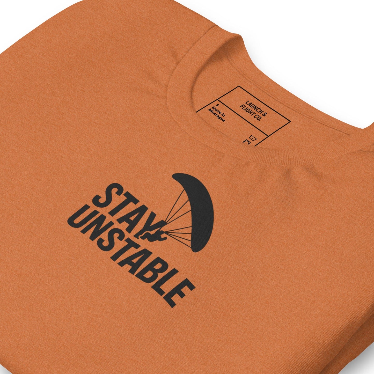 LAUNCH & FLIGHT CO. T-SHIRT Heather Autumn / S Stay Unstable | Trimmed for Lift