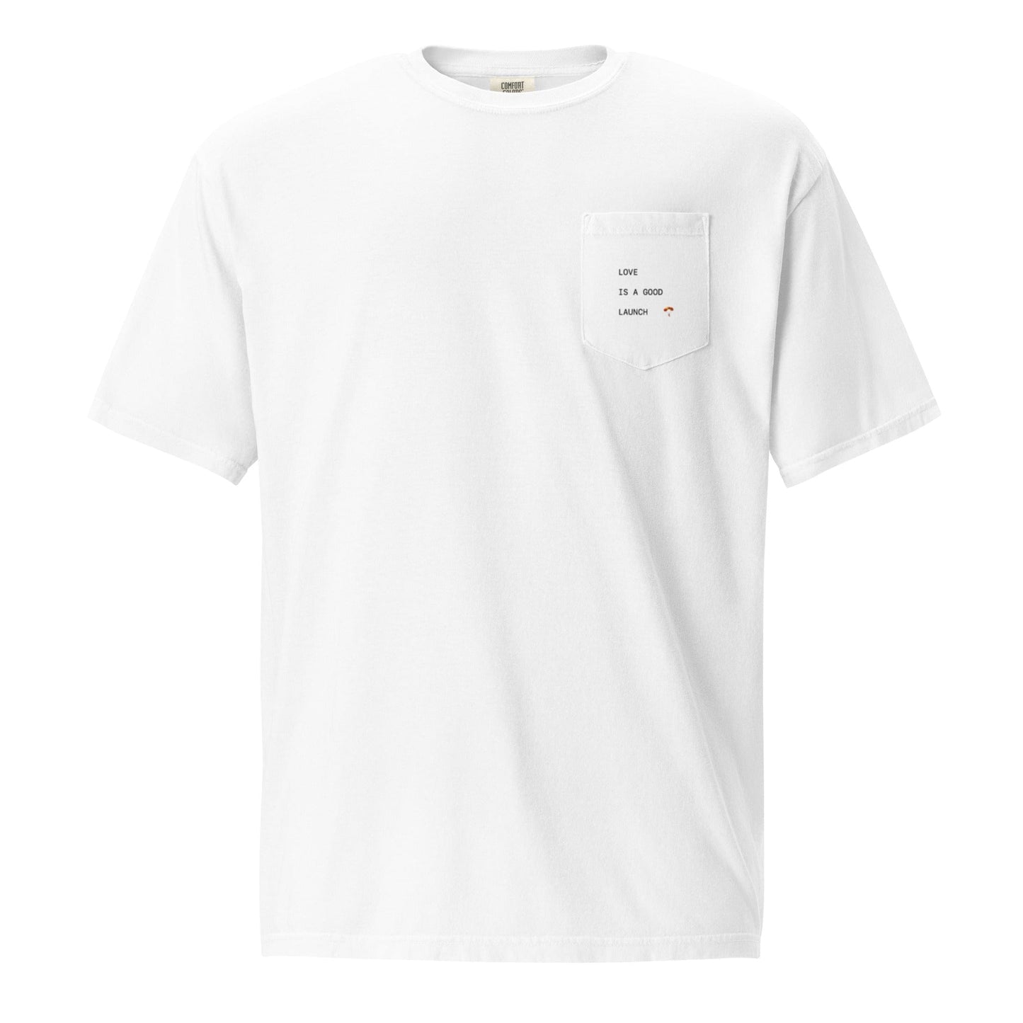 LAUNCH & FLIGHT CO. T-SHIRT S Love Is a Good Launch Pocket Tee