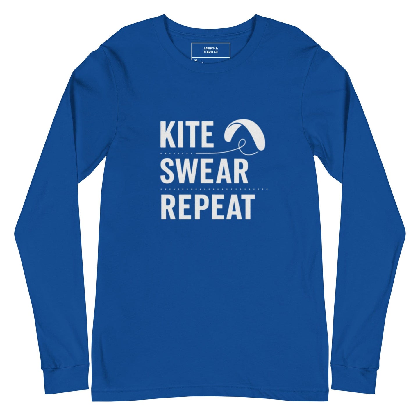 LAUNCH & FLIGHT CO. T-SHIRT True Royal / XS Kite / Swear / Repeat | Mastery in Progress