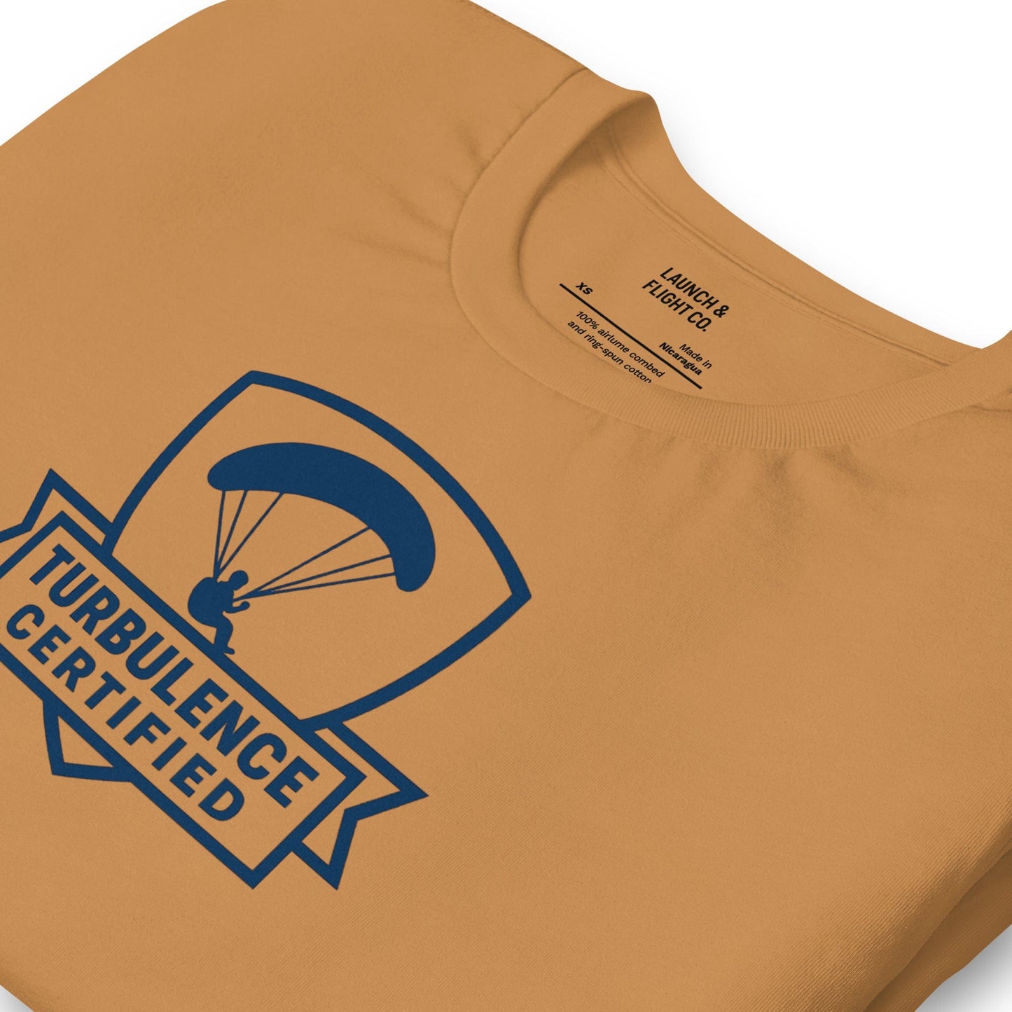 LAUNCH & FLIGHT CO. T-SHIRT Turbulence Certified | Paragliding T-Shirt