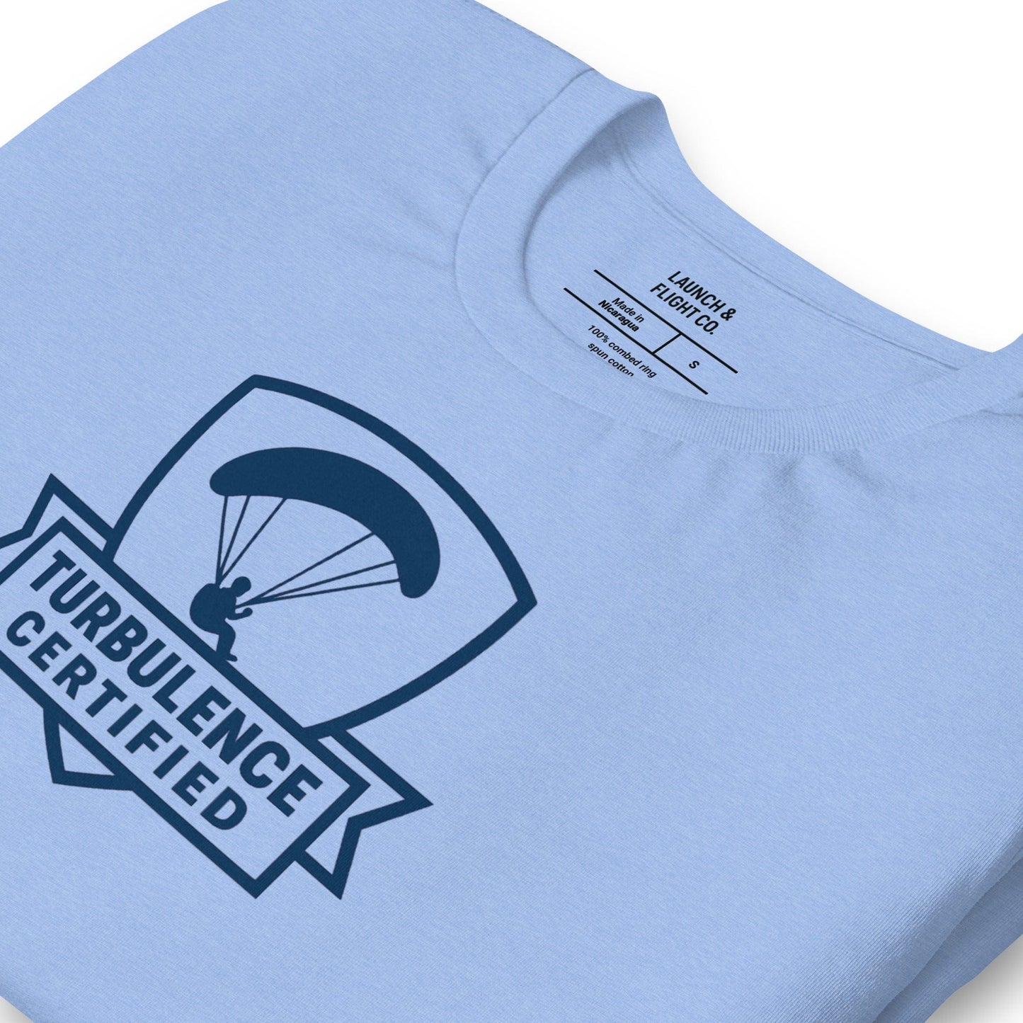 LAUNCH & FLIGHT CO. T-SHIRT Turbulence Certified | Paragliding T-Shirt