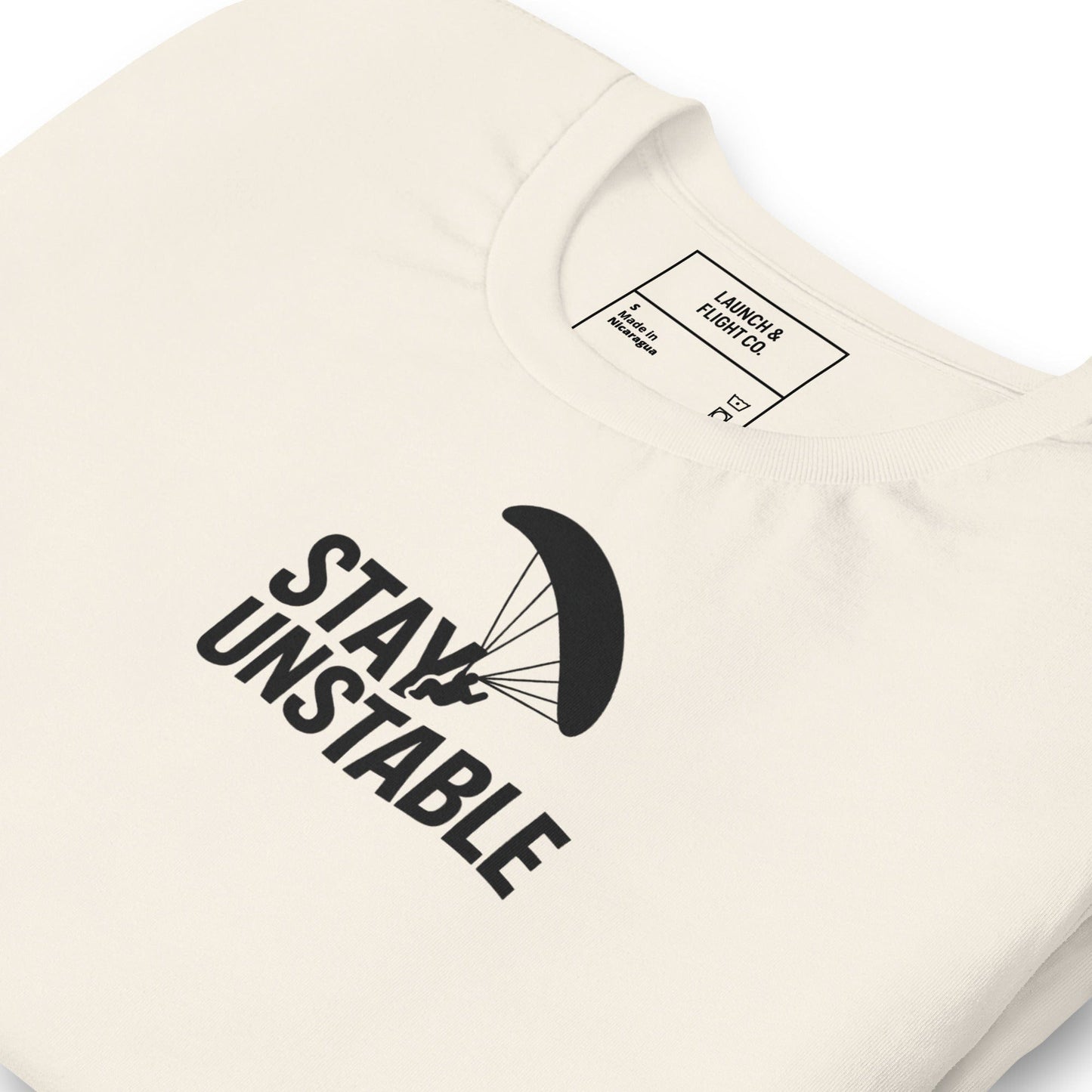 LAUNCH & FLIGHT CO. T-SHIRT Vintage White / S Stay Unstable | Trimmed for Lift