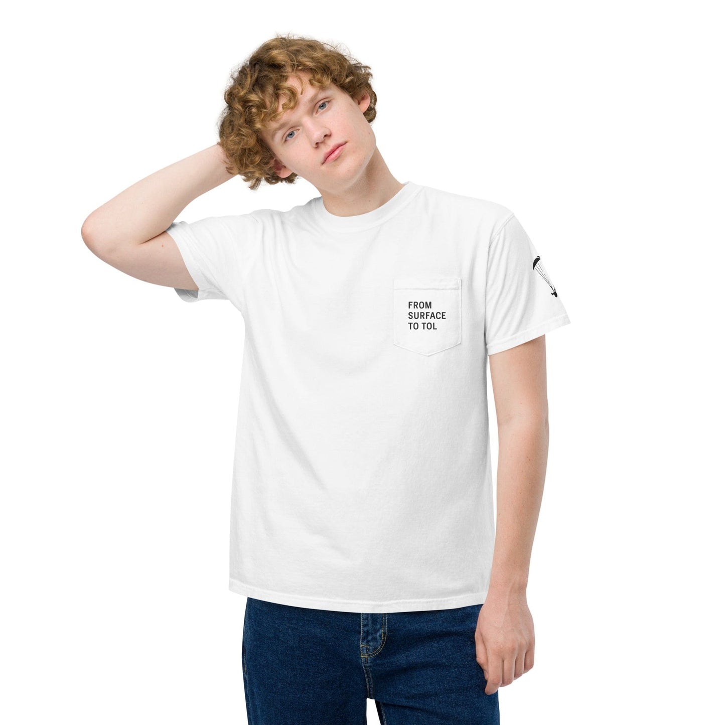 LAUNCH & FLIGHT CO. Top of Lift Pocket Tee