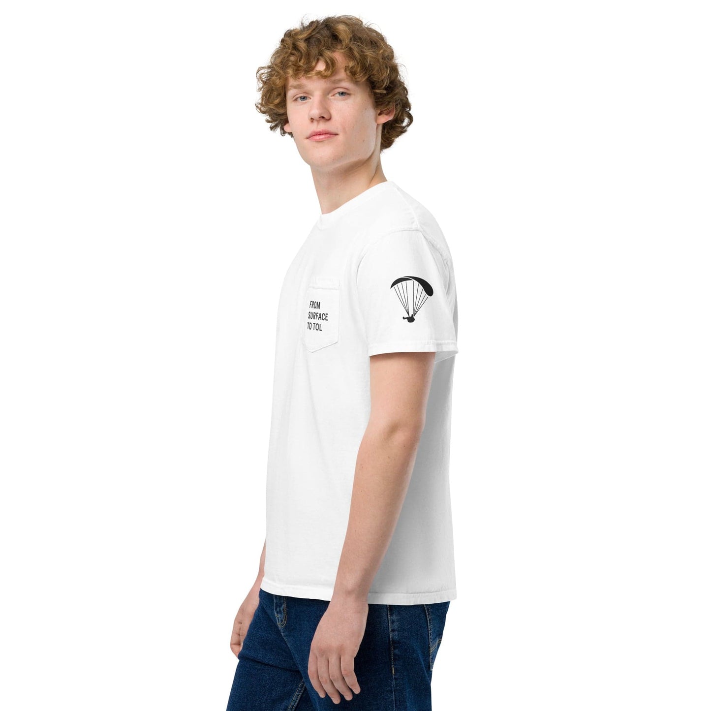 LAUNCH & FLIGHT CO. Top of Lift Pocket Tee