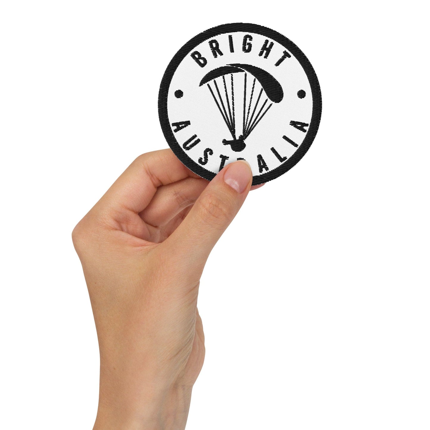 Launch & Flight Co. White Bright | Badge of Lift – 3″ Embroidered Patch